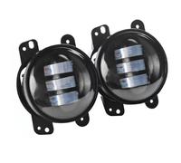 Faros delanteros Faros Antiniebla LED 4 Pulgadas Bombillas LED Delanteros Coche Lámpara Conducción Para Jeep CJ-5 CJ-7 CJ-8 Para Wrangler 1955-2014 Faro principal(Black)