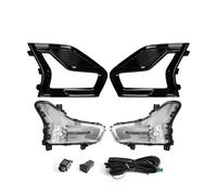 Faros Delanteros Faros Antiniebla LED para Ford para Mondeo para Fusion 2019 2020 Luz Diurna DRL Luces Delanteras Conducción Diurna, Marco, Interruptor Cable 12 V Faro Delantero Coche(Fog Lamp Kit)