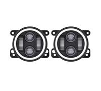 Faros delanteros Faros Antiniebla LED Redondos 4 Pulgadas Luces Conducción Delanteras Todoterreno Para Jeep Para Wrangler Para Dodge 2005-2015 Faro principal(1piece)