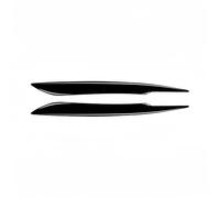 Faros Delanteros Faros Embellecedor de pestañas para faros delanteros coche, pegatinas exteriores, color negro piano, para Audi A4, B7, S4, años 2006 a 2007