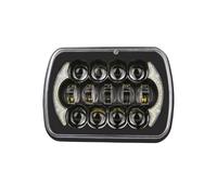 Faros Delanteros Faros LED Rectangulares Y Cuadrados 5 X 7 Pulgadas Y 55 W Para Cherokee XJ Para Patrol Y60 Camionetas 4x4 Todoterreno Con Luces Giro DRL Simples Faro Principale Fari(1X headlight A)