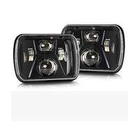 Faros Delanteros Faros LED Rectangulares Y Cuadrados 5 X 7 Pulgadas Y 55 W Para Cherokee XJ Para Patrol Y60 Camionetas 4x4 Todoterreno Con Luces Giro DRL Simples Faro Principale Fari(2X headlight C)