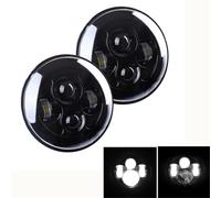 Faros delanteros Faros LED Redondos De 7 Pulgadas Para Land Para Rover Para Defender 90 Y 110 Faro principal(Headlight Style 23)