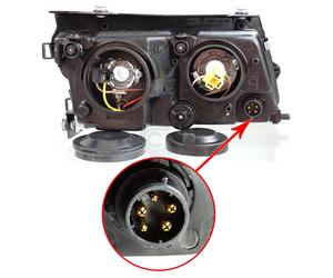 Faros Delanteros Izquierda H7/H4 JOHNS para VW Passat Variant 3B5 3B2