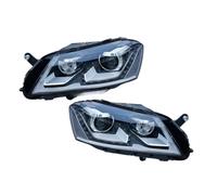 Faros delanteros LED compatibles con VW Passat B7 (UE) 2012-2016, VW Santana Magotan, actualización del conjunto de faros, diseño de ojo de lágrima, lámpara de señal.