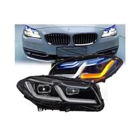 Faros delanteros LED de 2 piezas compatibles con BMW F10 F18 2010-2017 M5 520i 520d 530i 530d luces accesorios de coche compatibles con BMW F10 F18 faros delanteros(2014-2017,HALOGEN_NO A-FS)