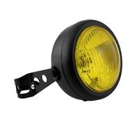 Faros Delanteros Led Faro Delantero Halógeno De Rejilla Metálica Retro para Motocicleta Kit Máscara con Soporte 35W Faro Moto(4)