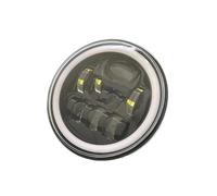 Faros Delanteros Led Faro LED Universal para Motocicleta de 7 Pulgadas, lámpara Redonda Resistente al Agua Halo DRL Faro Moto
