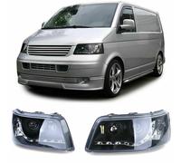 FAROS DELANTEROS LED FAROS OSCUROS PARA VW T5 03-09 TRANSPORTER NUEVOS FAROS