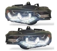 Faros Delanteros LHD Para BMW Serie 3 F30 F31 2011-15 Negro LED DRL U Projector