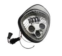 Faros Delanteros Moto Faro LED Motocicleta con Halo Blanco Tipo Ojo Ángel DRL para Victory para Cruisers para Cross para Road para Country 2007-2017 Faros Auxiliares Moto(Chrome)