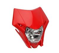Faros Delanteros Moto Placa Faro Delantero Motocicleta Motocross para CRF150L 150R 150F 230L 250L 250X 250M 300 450L 450X 450RL Faros Auxiliares Moto(Rojo)