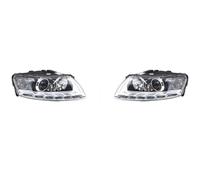 Faros Delanteros Para A6 2009 2010 2011 Faro Delantero Coche Conjunto Con Lámpara Circulación Diurna Reemplazo Luz Frontal Completa Automóvil Faros Principales(One Xenon Module,2 Pcs Left and Right)