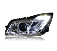 Faros Delanteros Para Buick Regal Para Opel Para Insignia Faros Delanteros LED Angel Eye Luces DRL Delanteras Lente Bixenón Kit Xenón HID Conjunto Faros Celanteros Coche(6000K,Right hand drive)