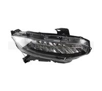 Faros Delanteros para Civic 10th 2016 2017 2018 2019 2020 Parachoques Delantero Faro Delantero Lámpara Luz Automática Cubierta Carcasa Halógena Actualización LED Faro Delantero Coche(Right LED Light)
