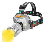 Faros delanteros para frente, recargables, impermeables, luz portátil multifuncional brillante para ciclismo, adultos, senderismo, correr, picnic al aire libre,