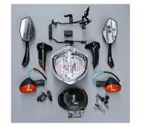 Faros Delanteros para FZ6N para FZ6 para FZ-6N 2004 2005 2006 Conjunto De Faros Delanteros Motocicleta Soporte De Espejo Cubierta del Velocímetro Señal Giro Faro Motocicleta(1 Juego)