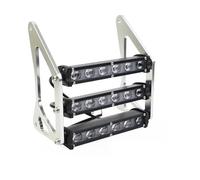 Faros Delanteros Para Grom Para MSX 125SF Para Ducati Para Venom Para MSX125 Faro Delantero Motocicleta Luz Horquilla Delantera Impermeable Lámpara Con Soporte Faro Delantero(18W Spot silver)