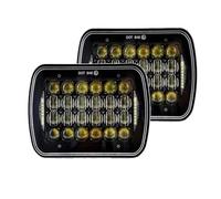 Faros Delanteros Para Jeep Para Wrangler YJ Para Cherokee XJ Para Comanche MJ Faro LED Cuadrado 5 X 7 Pulgadas Y 7 X 6 Pulgadas Con Señal Giro Luz Carretera Haz Alto/bajo Faro Principale Fari(012)