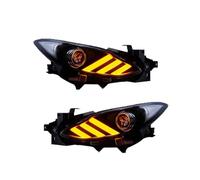 Faros Delanteros para Mazda 3 para Axela 2014-2019 Faros Delanteros LED para Automóvil DRL Lámpara De Lente Proyector De Señal 2 Piezas Juego Faros Delanteros(No Bulb 17-19)