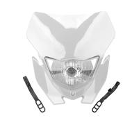 Faros Delanteros para Moto Bombilla Tipo H4, Faro Universal para Motocicleta, Faro Supermotor para Motocross Moto Faro Delantero(White)