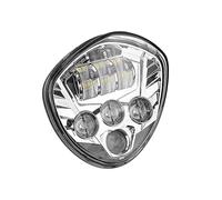 Faros Delanteros para Victory para Cross para Country para Kingpin para Vegas para Victoria Faros Delanteros Motocicleta LED H4 60 W Cromados Negros Motocicleta Faro Motocicleta(1PCS Chrome)