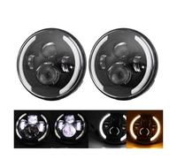 Faros Delanteros Para VW Para Beetle Classic Para Santana PS10 2004 Faro LED DRL De 7 Pulgadas 45w 4x4 Faros Delanteros Redondos De 7 Pulgadas Faro LED De 7 Pulgadas Fari(2 Piece half halo)