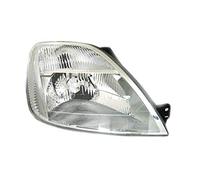 Faros delanteros VP658P Faro delantero derecho faro lado pasajero conjunto proyector luz delantera coche lámpara coche luz cromo LHD compatible con Ford Fiesta MK6 2001 2002 2003 2004 2005