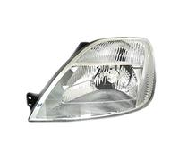 Faros delanteros VP659L Faro delantero izquierdo lado del conductor proyector luz delantera lámpara de coche cromo LHD compatible con Ford Fiesta MK6 2001 2002 2003 2004 2005