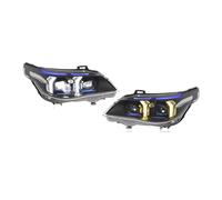 Faros delanteros y traseros Compatible con BMW Serie 5 E60 520i M5 (2003-2010), accesorios for coche Snake Eyes, luz de circulación diurna.(Style E,XENON_2008-2010)
