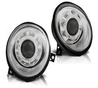 Faros LED Angel Eyes Combinados Tuning Tec Para VW Lupo 6X 1998-2005 Cromado