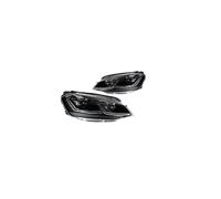Faros LED compatibles con Golf 7 MK7, diseño R LINE, faros delanteros de señal dinámica DRL, faros delanteros con haz bi-xenón, accesorios.(Silver All,Left Hand Drive)