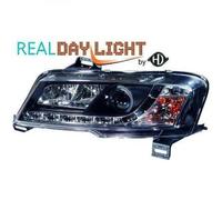 Faros LHD Proyector LED DRL Par Claro Negro Fiat Stilo 3 Puertas 2001-08