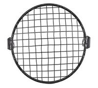 Faros Moto Cubiertas Para máscara de malla de motocicleta retro de 7'', montaje lateral de parrilla vintage, protector de cubierta de lámpara de faro universal protectora faros motocicleta(A)