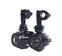 Faros Motocicleta Faro LED Auxiliar + Kit Montaje para R1200GS para ADV F800GS F700GS F650GS S1000XR Negro con Arnés Cableado Relé LED Antiniebla