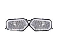 Faros Motocicleta para Polaris para Sportsman 800 500 850 para Ranger 700 RZR 570 800 500 XP1000 UTV Faro Izquierdo Y Derecho con Anillo Halo Focos Delanteros Motocicleta(White)