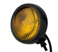 Faros Motocicleta Universal 4,5 "Vintage Faro Sellado Haz Parrilla Protector Faro Antiniebla Lámpara Auxiliar LED Antiniebla