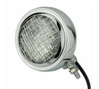 Faros Motocicleta Universal 4,5 "Vintage Faro Sellado Haz Parrilla Protector Faro Antiniebla Lámpara Auxiliar LED Antiniebla