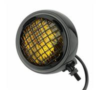 Faros Motocicleta Universal 4,5 "Vintage Faro Sellado Haz Parrilla Protector Faro Antiniebla Lámpara Auxiliar LED Antiniebla