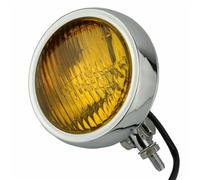 Faros Motocicleta Universal 4,5 "Vintage Faro Sellado Haz Parrilla Protector Faro Antiniebla Lámpara Auxiliar LED Antiniebla