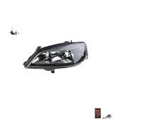 John´s Faro delantero 55 08 09-9 para Opel Astra G Izquierdo H7/HB3 Negro
