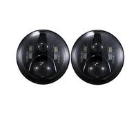 Faros Para Jeep Para Wrangler JK LJ TJ Para CJ-8 Para CJ-7 Faros Delanteros LED Redondos De 7 Pulgadas DRL Hi Lo Beam Para Accesorios Coche Todoterreno Negro Faro Principale Fari(Headlight 2pcs C)