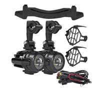 Faros Para Niebla Moto Para BMW Para R1200GS Para R1250GS LC Para ADV 2013-2023 Luces Led De Conducción Lámpara Antiniebla Auxiliar Soporte Montaje(White a set)