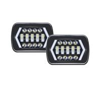 Faros Principales Coche Para Jeep Para Wrangler YJ Para Cherokee XJ Camiones Faros LED Cuadrados H4 De 90 W, 7 X 6 Y 5 X 7 Pulgadas Faro Delantero Principal