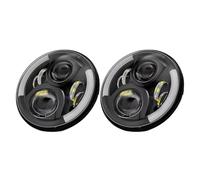 Faros Principales Coche Para VW Para Beetle 1950-1979 Par De Faros LED Redondos De 7 Pulgadas Con Luces Altas Y Bajas Halo DRL Faro Delantero Principal(White DRL)