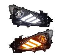Faros principales Compatible Con Mazda Para 3 Faros Para Axela 2014 2015 2016 Actualización De Luces Delanteras Lente De Doble Haz Faro Delantero Luz Delantera Verde Militar 1 Juego Izquierda Derecha