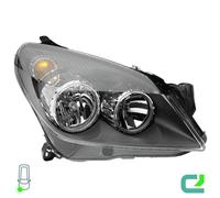 HELLA 1LG 270 370-341 Halógena Faro principal - por ej, Opel Astra H (A04) - negro - ECE - para circulación por la izquierda - derecha