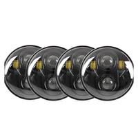 Faros Principales Para 318i 320i 325i 524td 528e 528i 530i 533i 535i Faros Delanteros LED Angel Eyes Halo Ring Eye DRL De 5,75 Pulgadas(C)