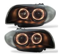 Faros Proyector Angel Eyes Negros Para BMW Serie 1 E81 E87 E82 E88 RHD/LHD