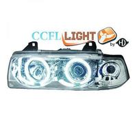 Faros Proyector CCFL LHD De 2 Puertas Claros Cromados Para BMW Serie 3 E36